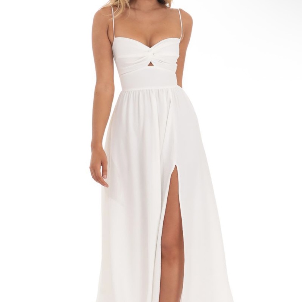 Lucy in the Sky - Front Twist Midi Dress
